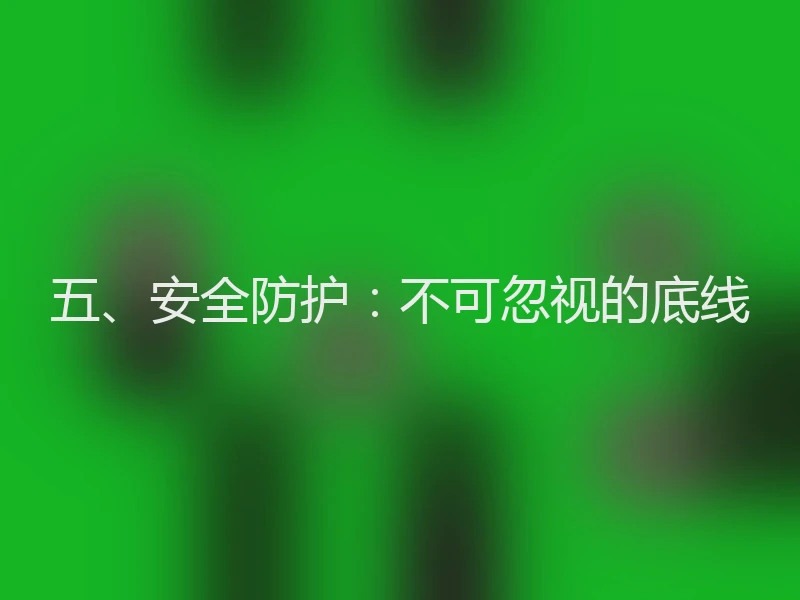 五、安全防护:不可忽视的底线
