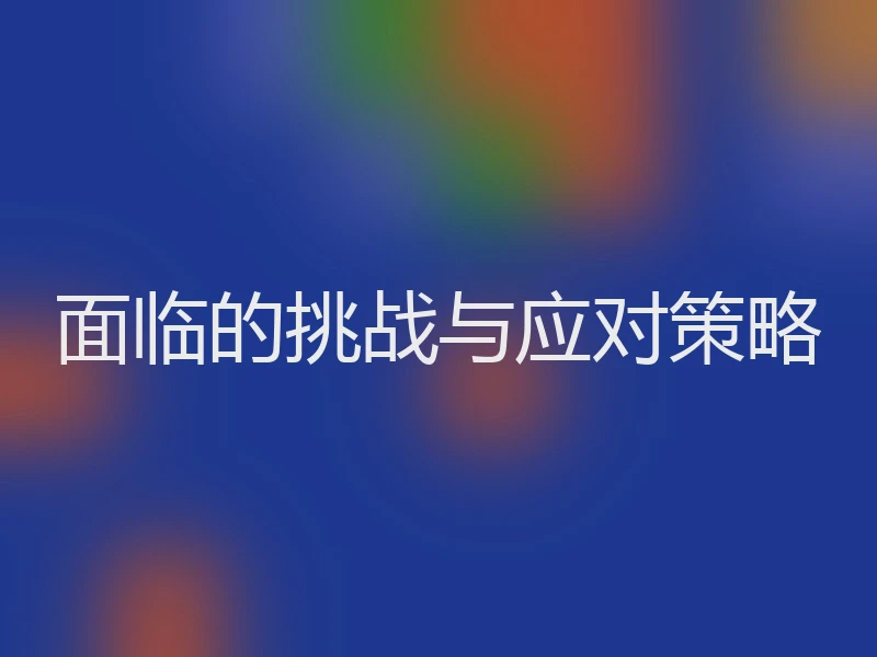 面临的挑战与应对策略