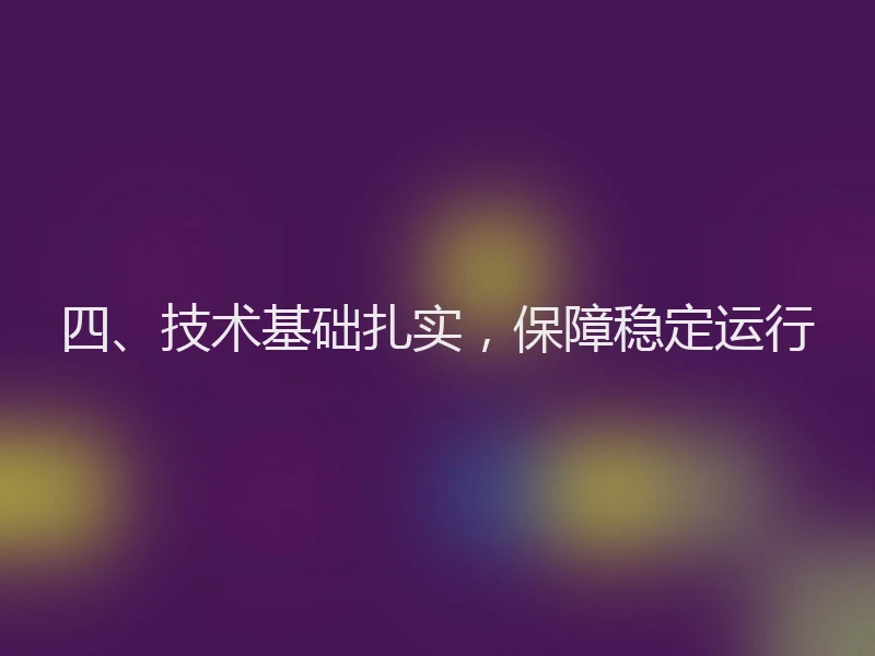 四、技术基础扎实，保障稳定运行