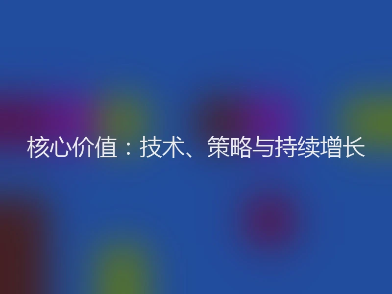 核心价值:技术、策略与持续增长