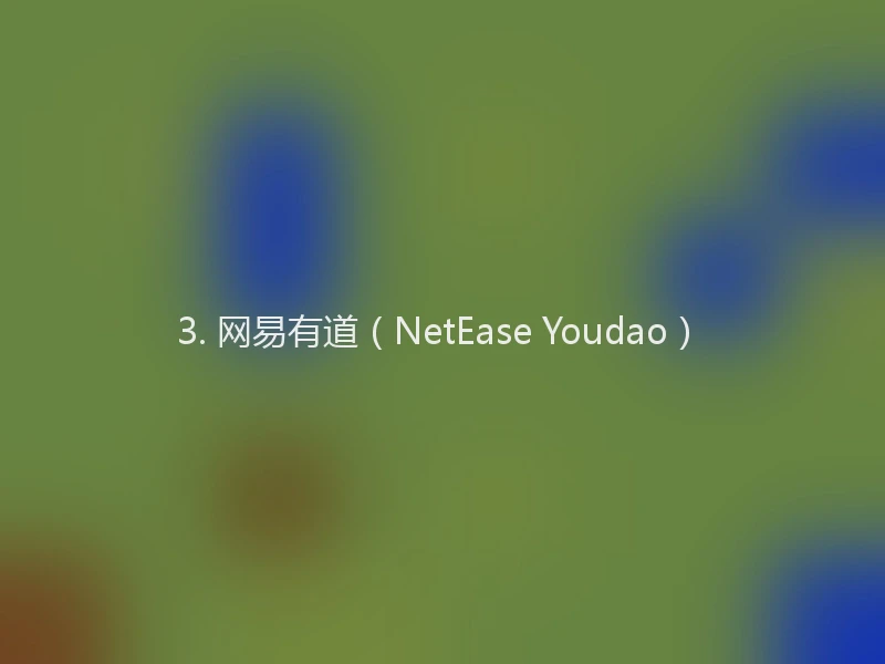 3. 网易有道(NetEase Youdao)