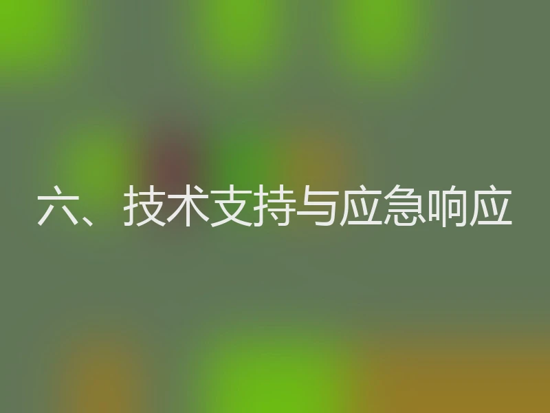 六、技术支持与应急响应