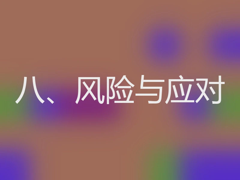 八、风险与应对