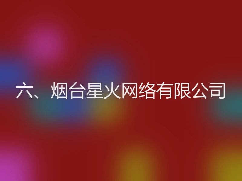 六、烟台星火网络有限公司
