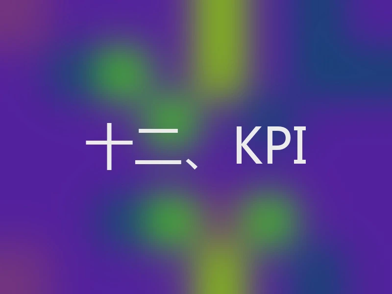 十二、KPI