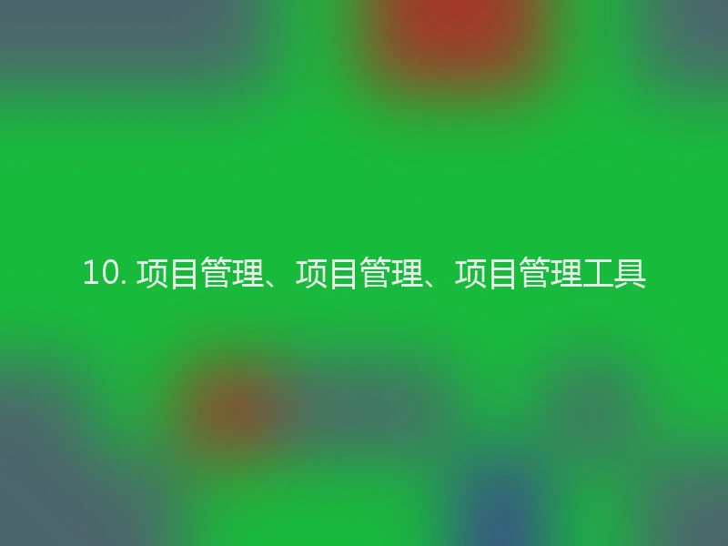 10. 项目管理、项目管理、项目管理工具