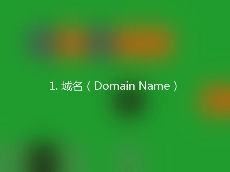 1. 域名（Domain Name）