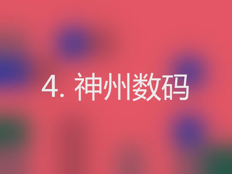 4. 神州数码