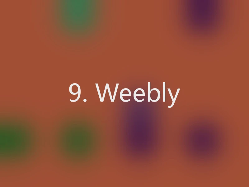 9. Weebly