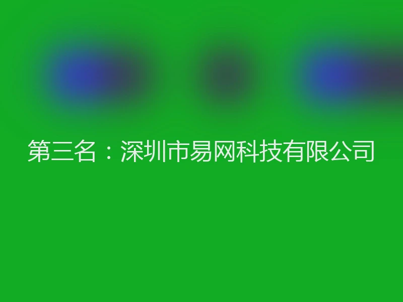 第三名：深圳市易网科技有限公司