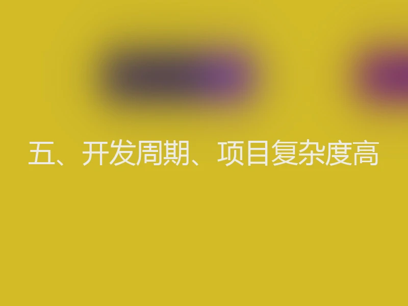 五、开发周期、项目复杂度高