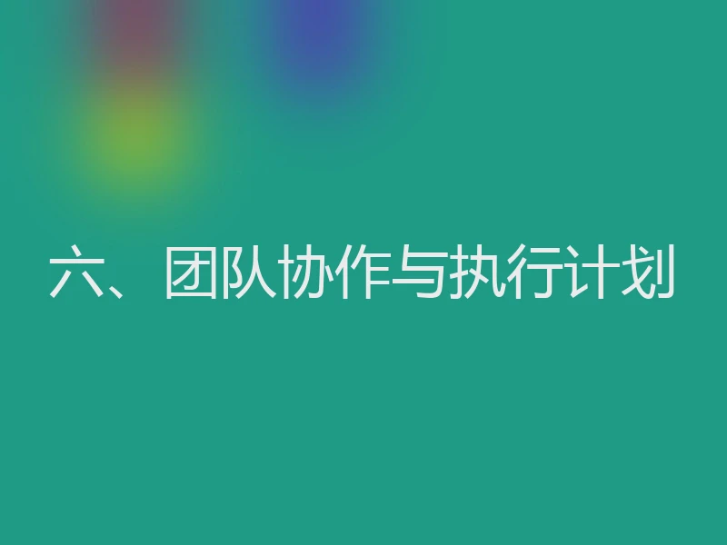 六、团队协作与执行计划
