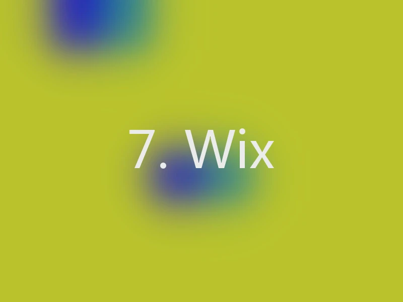7. Wix