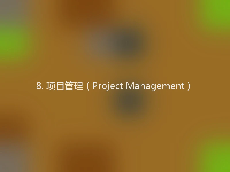 8. 项目管理(Project Management)