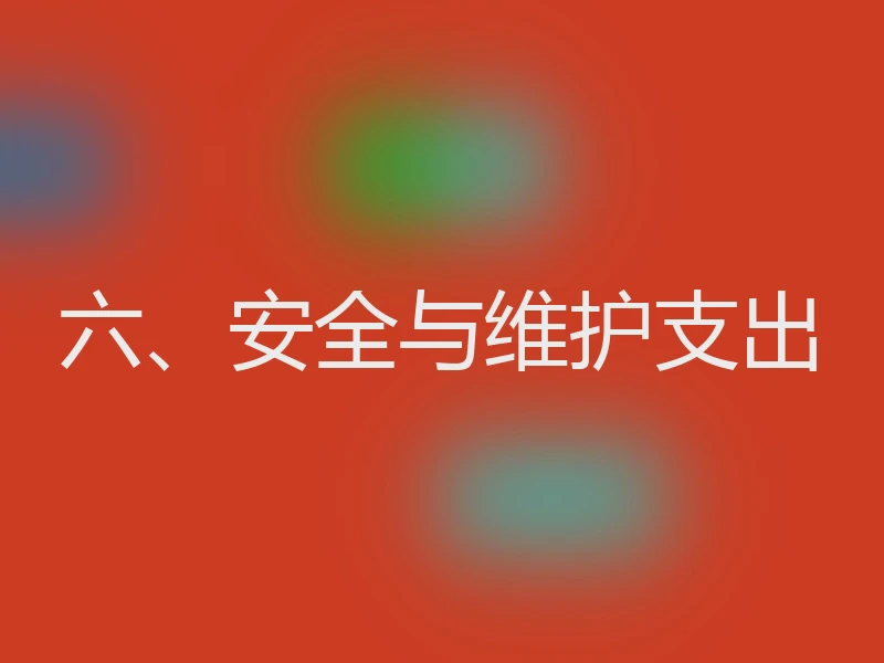 六、安全与维护支出