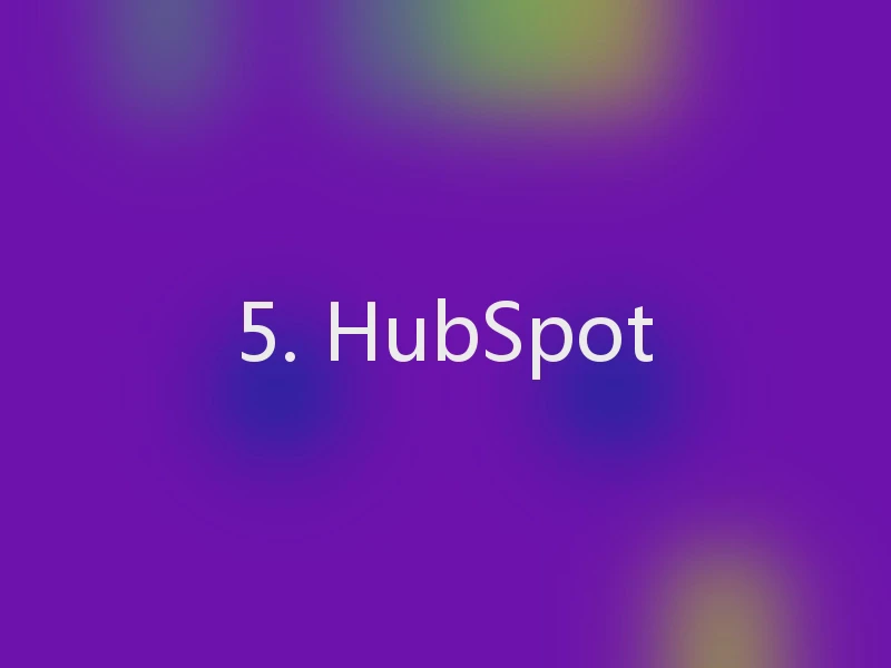 5. HubSpot