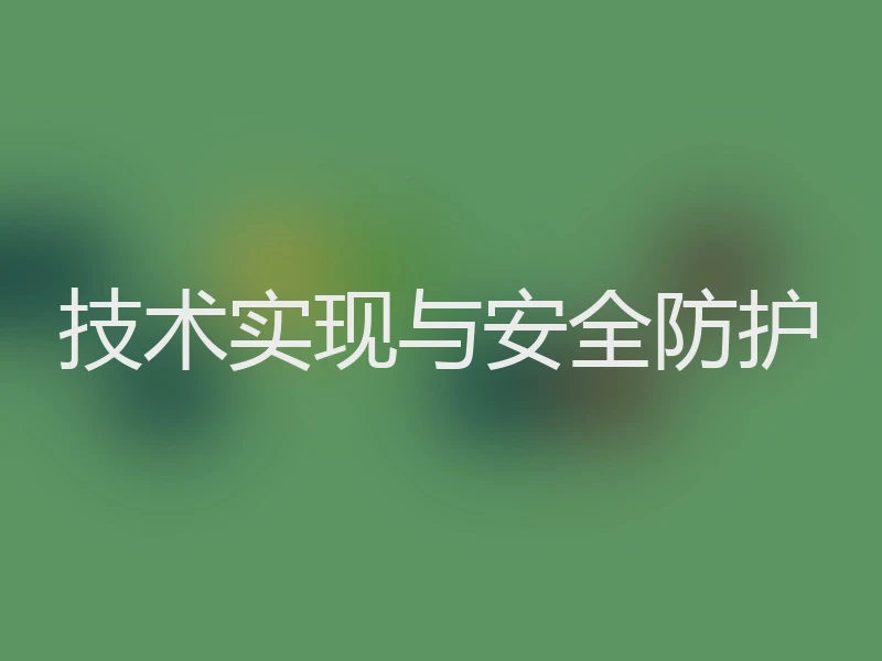技术实现与安全防护