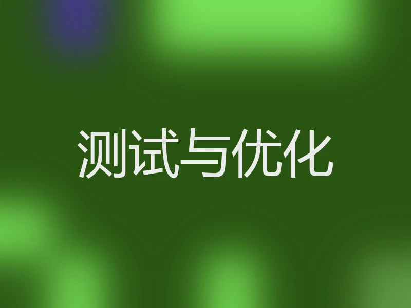 测试与优化