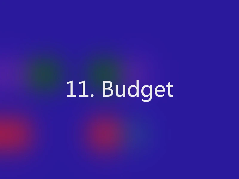 11. Budget