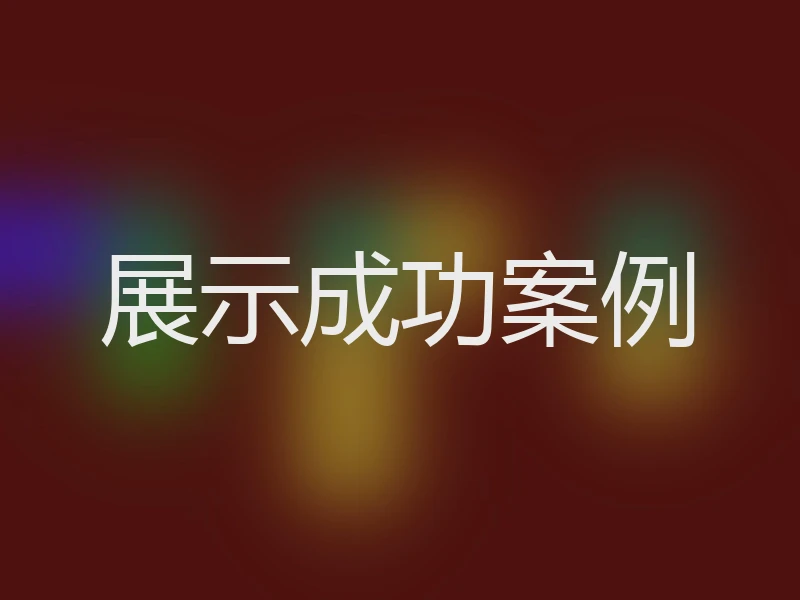 展示成功案例