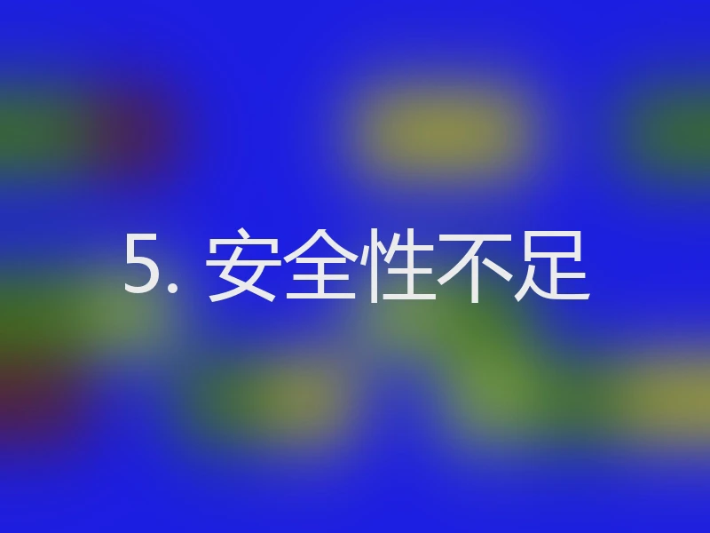 5. 安全性不足