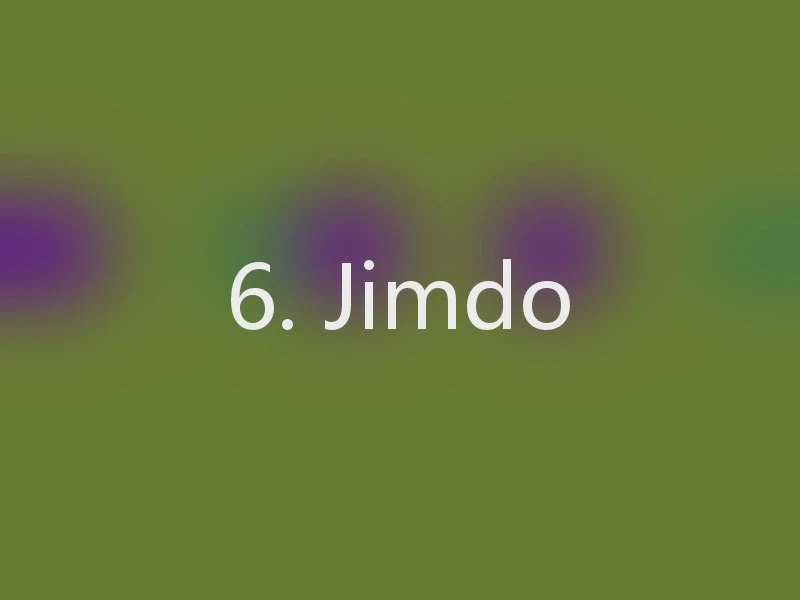 6. Jimdo