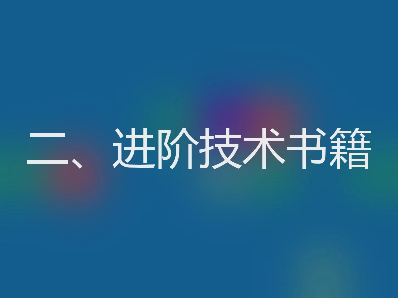 二、进阶技术书籍