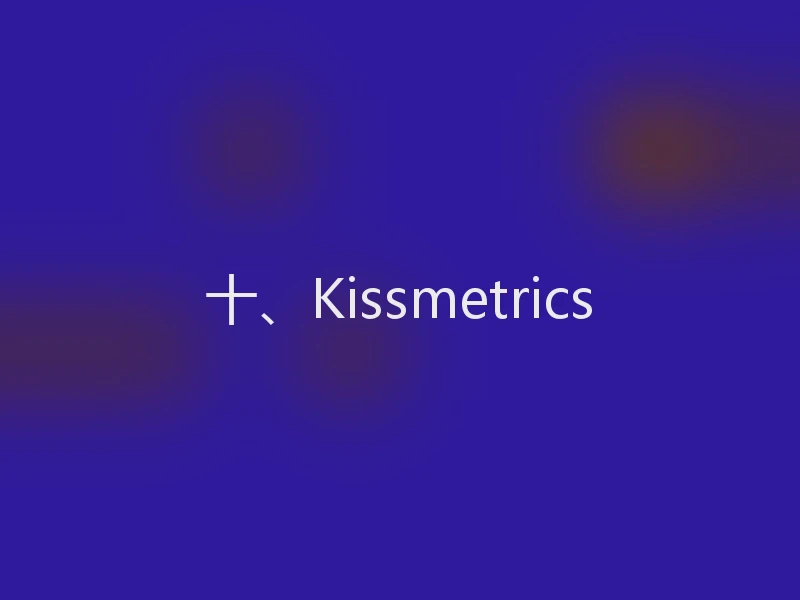 十、Kissmetrics