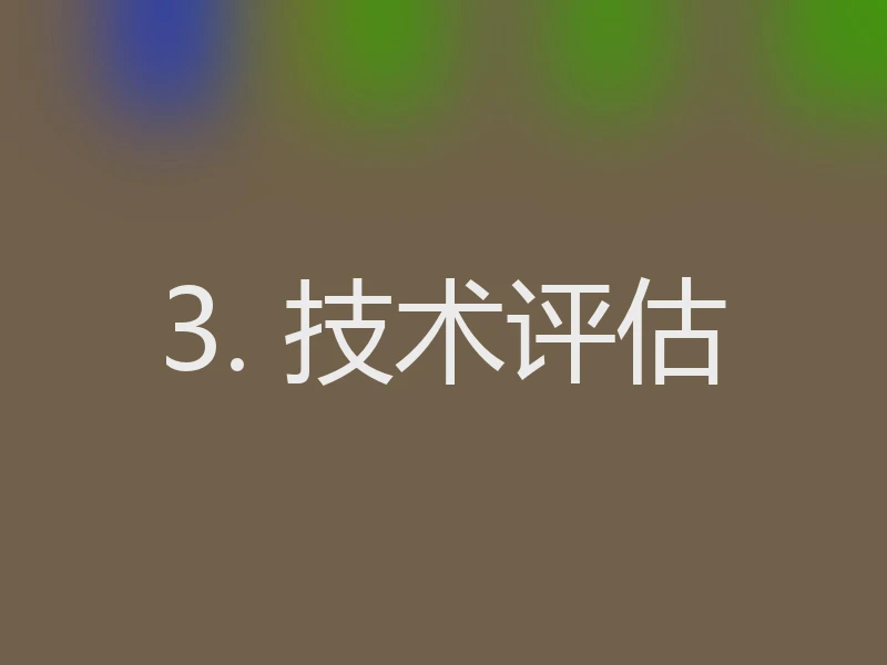 3. 技术评估