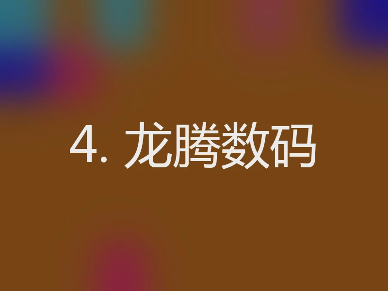 4. 龙腾数码