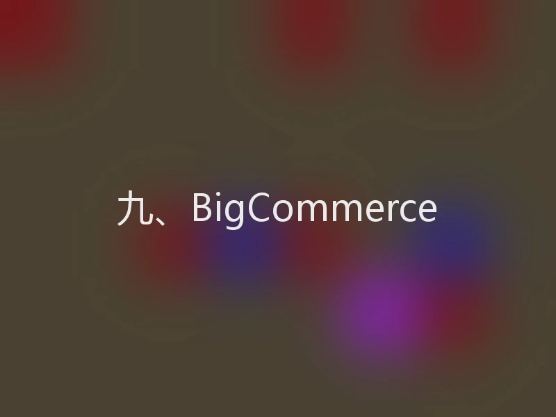 九、BigCommerce