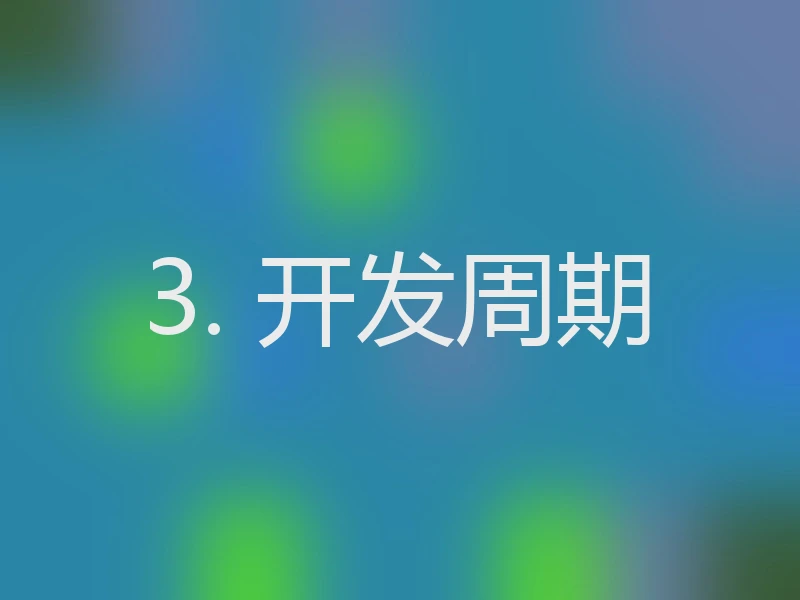 3. 开发周期