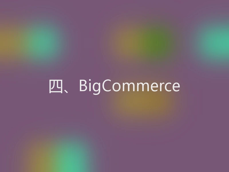 四、BigCommerce