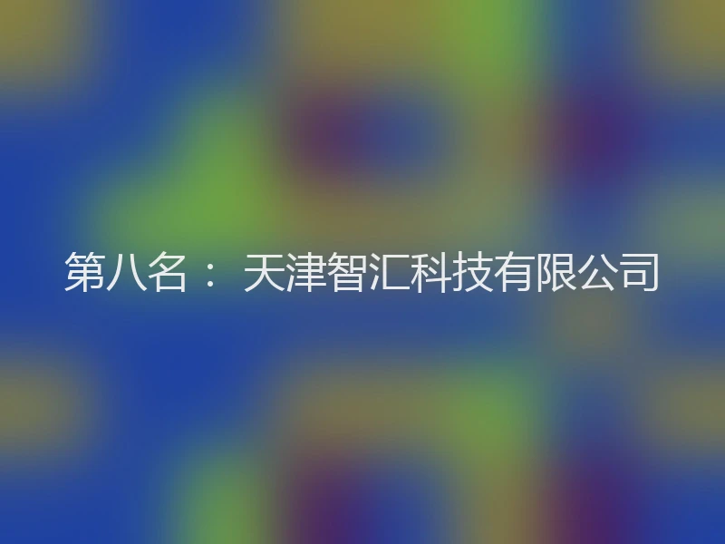 第八名： 天津智汇科技有限公司