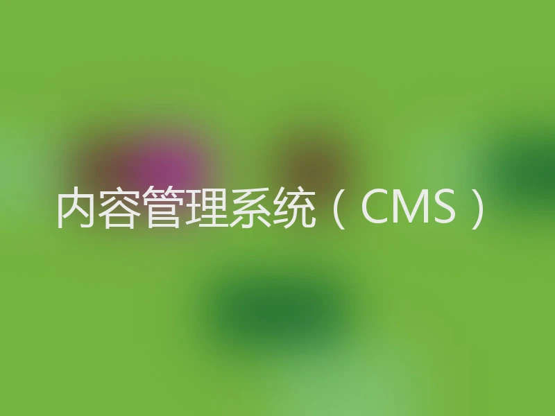 内容管理系统（CMS）