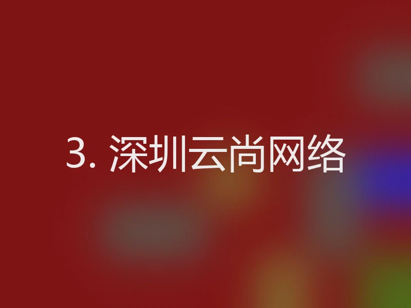 3. 深圳云尚网络