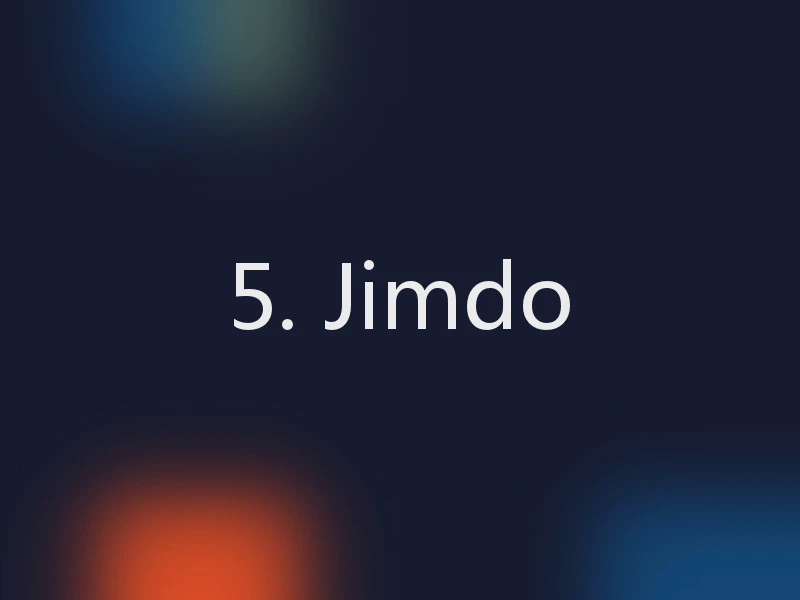 5. Jimdo
