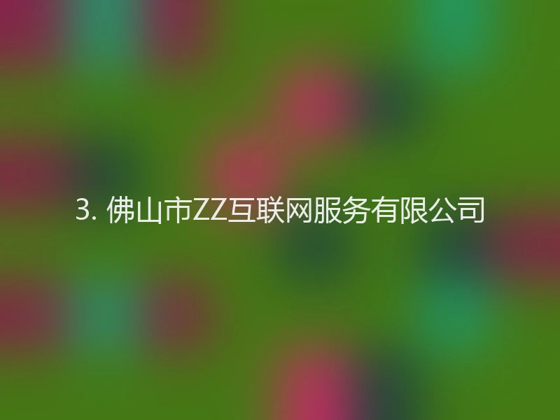 3. 佛山市ZZ互联网服务有限公司