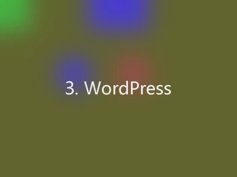 3. WordPress