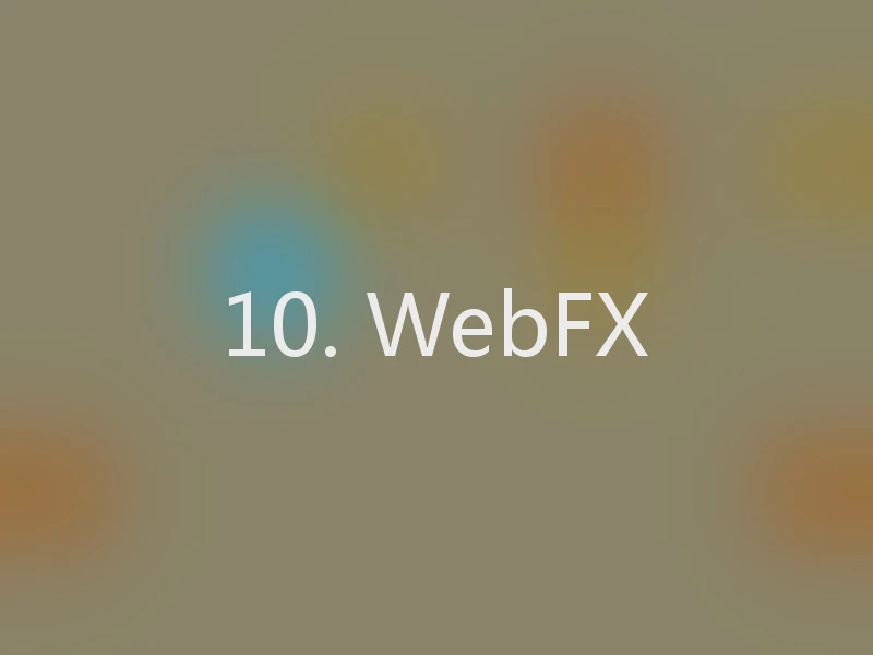 10. WebFX
