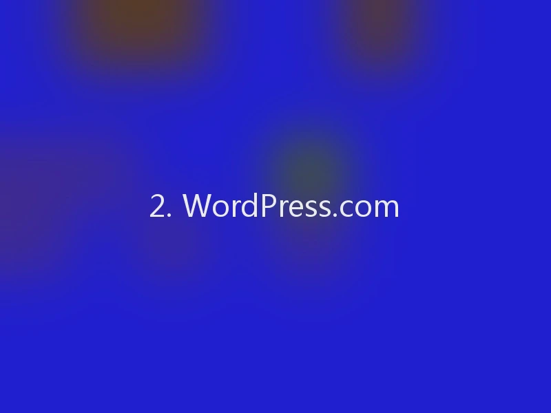 2. WordPress.com