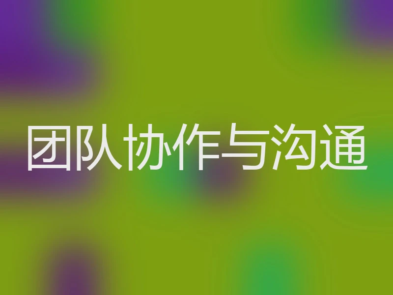 团队协作与沟通