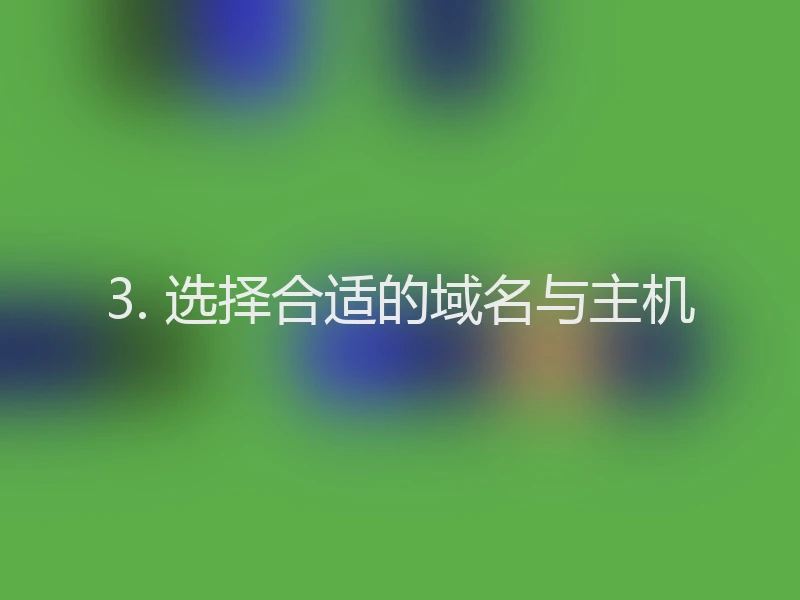 3. 选择合适的域名与主机