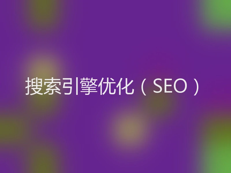 搜索引擎优化（SEO）