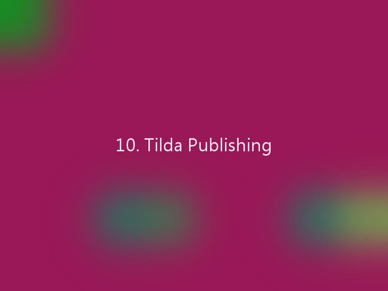 10. Tilda Publishing
