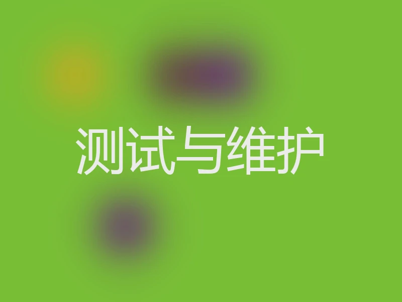 测试与维护