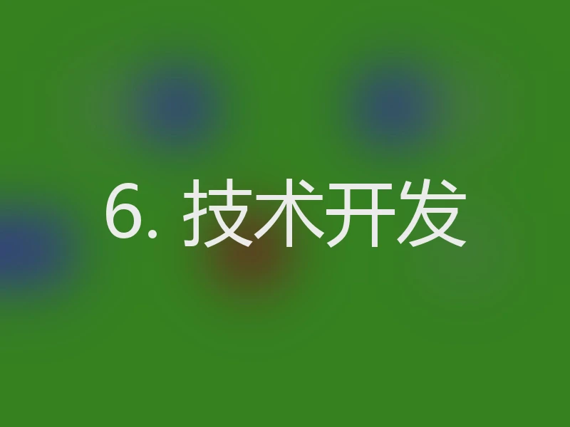 6. 技术开发