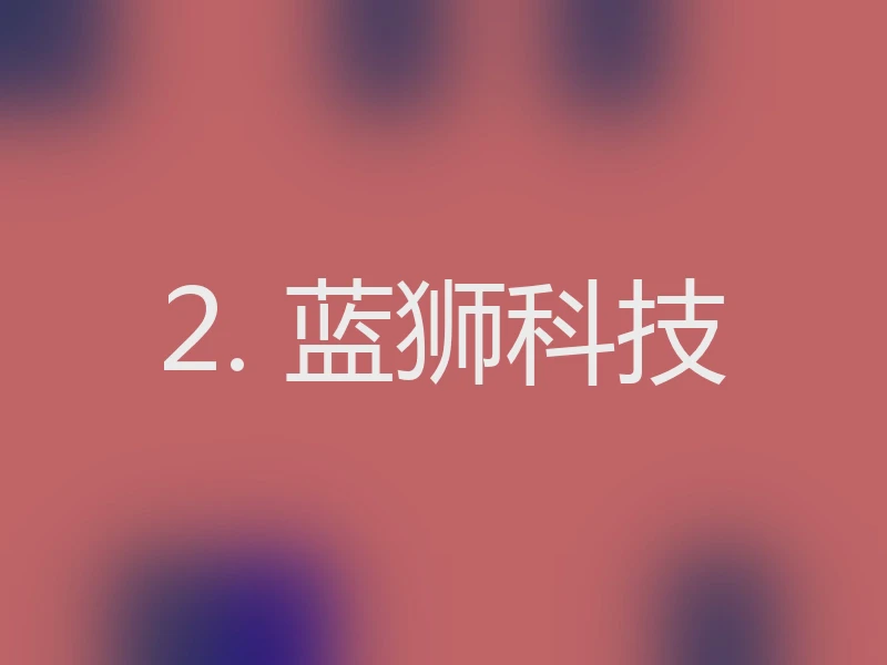 2. 蓝狮科技