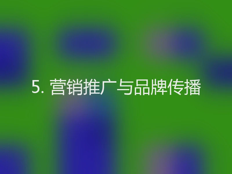 5. 营销推广与品牌传播