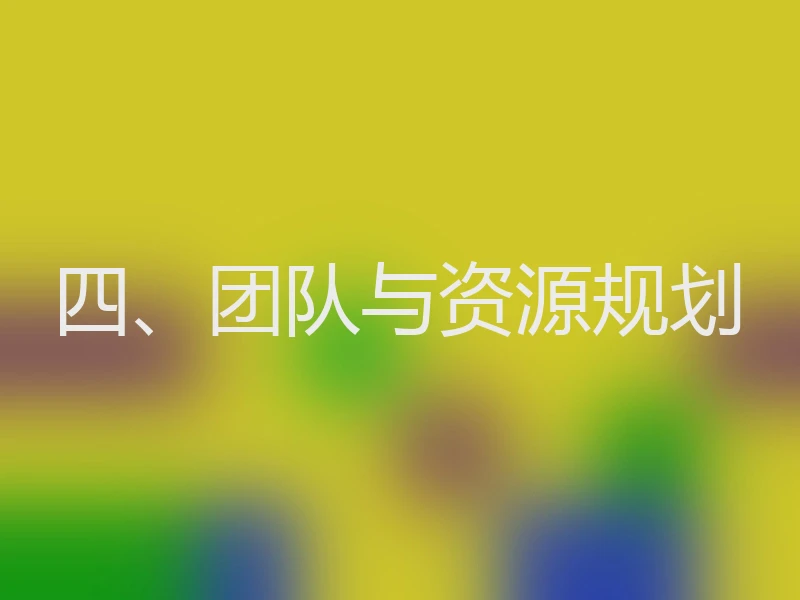 四、团队与资源规划
